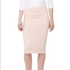 Pink pencil skirt